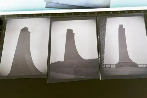 drei alte Negative - Ehrendenkmal Laboe - 30-40er Jahre 