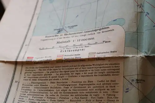 alte Westermanns Generalkarten - Nr. 2 Afrika - 1941   