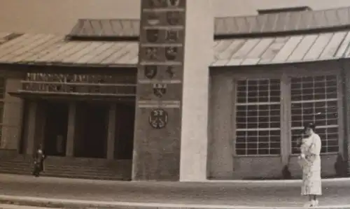 tolles altes Foto Ausstellungsgebäude - 100 Jahre Deutsche Reichsbahn Nürnberg