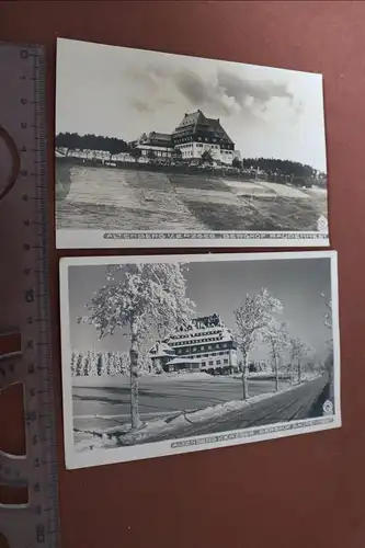 zwei alte Karten Altenberg Erzgebirge - Berghof Raupennest 