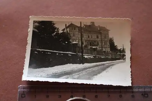 tolles altes Foto  großes Gebäude Fachwerk - Harz ?? 