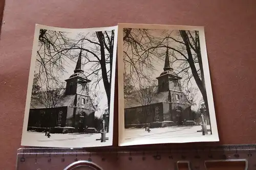 zwei tolle alte Fotos evangl. Kirche Bergstedt ?? Hamburg - 50-60er Jahre ?