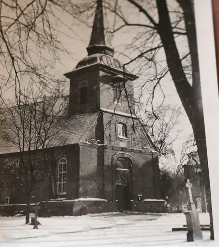 zwei tolle alte Fotos evangl. Kirche Bergstedt ?? Hamburg - 50-60er Jahre ?