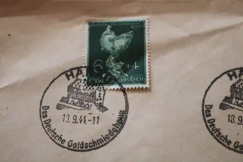 alter Briefumschlag Sondermarken - Sonderstempel Hanau 1944 - Michel 902,903