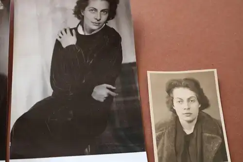 drei alte Fotos mir unbekannte Schauspielerin , Opersängerin ? 30-40er Jahre