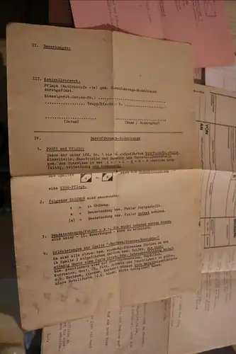 Kleines Papierkonvolut vom Sicherungsbataillon 1  - Funker - 60-80er Jahre ?