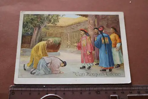 tolles altes Sammelbild van Houtens Cacao - China Motiv 1900-1910 ??