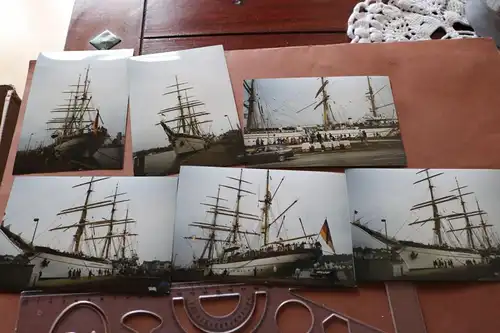 sechs tolle Farbfotos - Segelschulschiff  Gorch Fock ? 1997