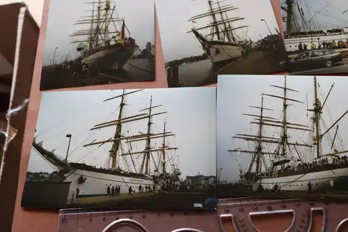 sechs tolle Farbfotos - Segelschulschiff  Gorch Fock ? 1997