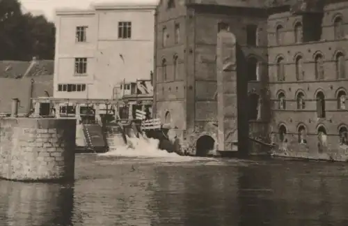 altes Foto  Schleuse  Scarpe Brébières Frankreich