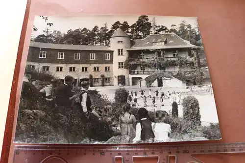 tolles altes Pressefoto  Schloß ?? Kinderheim ?? 30-50er Jahre ??