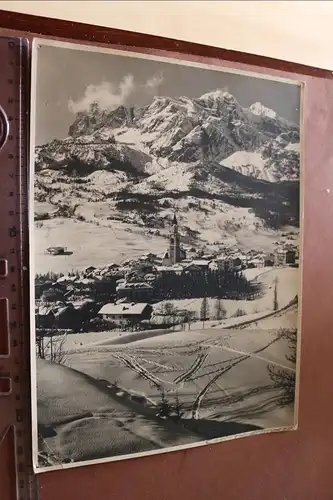 tolles altes Foto - Ort Cortina d´Ampezzo Januar 1945  Italien