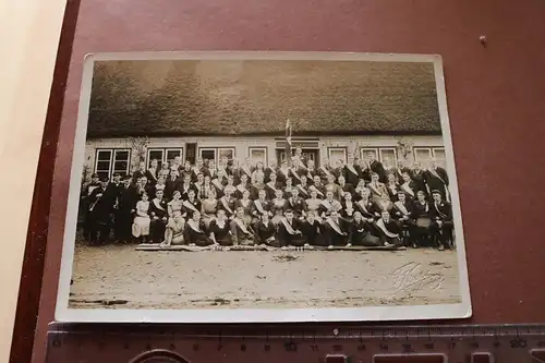 tolles altes Gruppenfoto Verein - Gastwirtschaft Carsten Albertsen  Schleswig ?