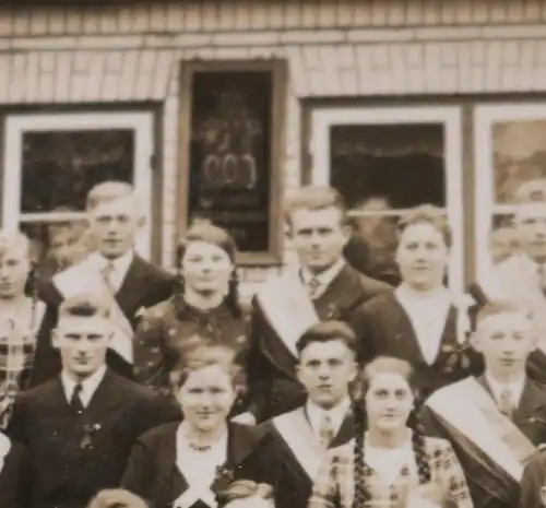 tolles altes Gruppenfoto Verein - Gastwirtschaft Carsten Albertsen  Schleswig ?