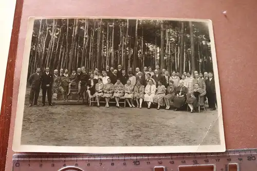 altes Foto - Gruppenfoto Personen Ausflug nach Marienlust Cöpenick 1928