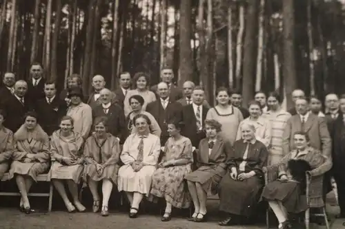 altes Foto - Gruppenfoto Personen Ausflug nach Marienlust Cöpenick 1928