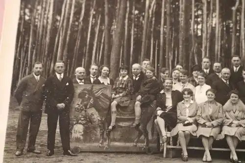 altes Foto - Gruppenfoto Personen Ausflug nach Marienlust Cöpenick 1928