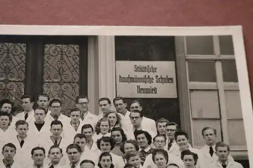 altes Foto - Gruppenfoto Schüler ? städt. kaufmännische Schulen Neuwied 30-50er