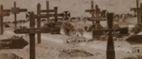 altes Foto Soldatengräber Raum Tobruk  Afrika 