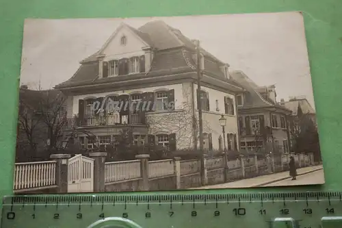tolles altes Foto - Strasse - Haus in Zürich - Schweiz 1918