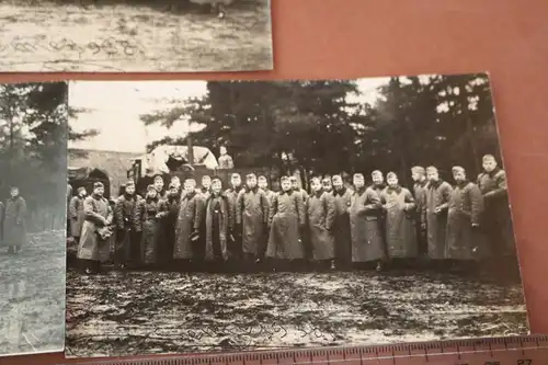 drei alte Fotos - Senne Lager 1938 - Soldaten , LKW, Übung 