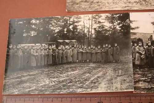 drei alte Fotos - Senne Lager 1938 - Soldaten , LKW, Übung 