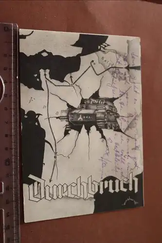 alte Feldpostkarte - Durchbruch - 7. Panzer Division  1941 (1)