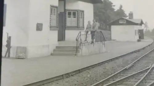 tolles altes Negativ Bahnhof Goetheweg  20-30er Jahre