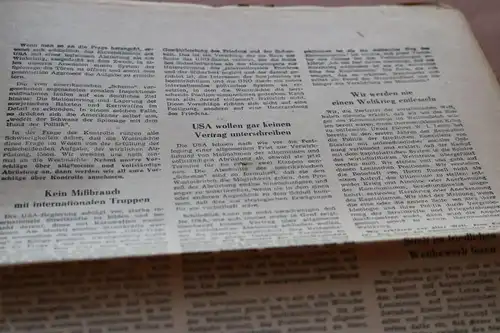 alte Zeitung ?  N.S. Chruschtschow - Weltumspannenden Antikriegsbund der Völker