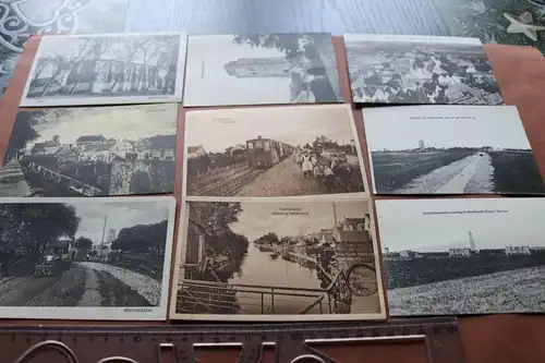 neun tolle alte Karten - Goedereede - Niederlande 30-40er Jahre ??