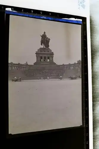 tolles altes Negativ - Kaiser Wilhelm Denkmal Koblenz    30er Jahre
