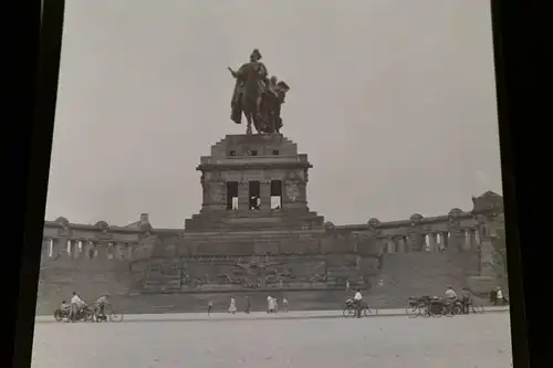 tolles altes Negativ - Kaiser Wilhelm Denkmal Koblenz    30er Jahre