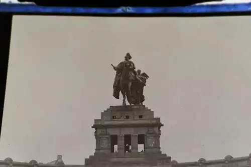 tolles altes Negativ - Kaiser Wilhelm Denkmal Koblenz    30er Jahre