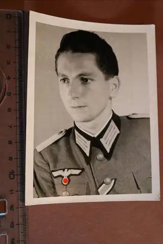tolles altes Foto - Portrait eines Soldaten mit EK II Band