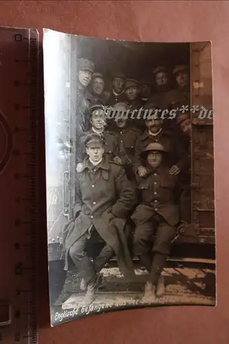 altes Foto - englische Gefangene nach der Schlacht bei Cambrai