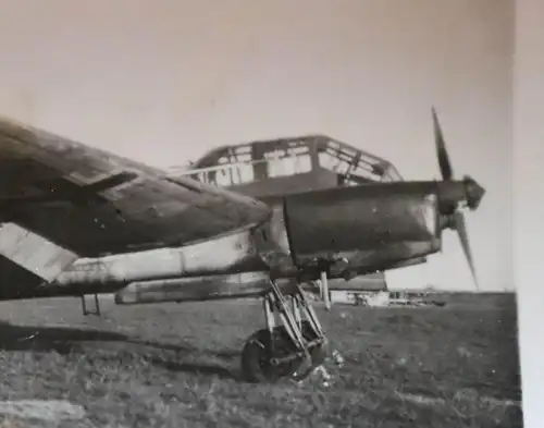 tolles altes Foto - Focke Wulf FW 189  auf Flugplatz