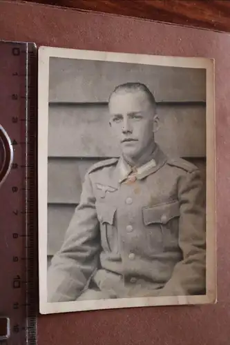 tolles altes Portrait eines Soldaten Infanterie-Regiment 216  Freigegebenstempel