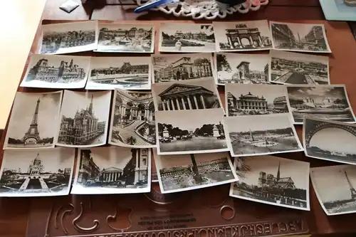 24 alte Souvenierfotos aus Paris - Frankreich - 40er Jahre 