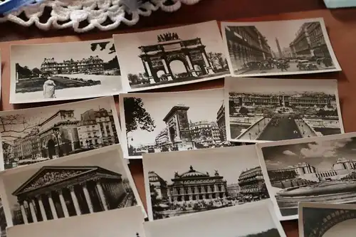 24 alte Souvenierfotos aus Paris - Frankreich - 40er Jahre 