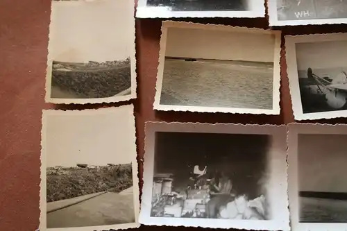 10 tolle alte Fotos- Soldaten , Feldflugplatz bei Cherbourg  Frankreich