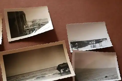 10 alte Fotos - Soldaten an der Atlantikküste St. Michel und Lüreon ???