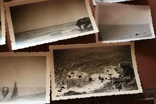 10 alte Fotos - Soldaten an der Atlantikküste St. Michel und Lüreon ???