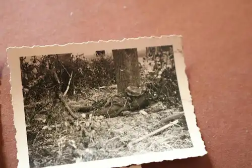 8 alte Fotos - Soldaten , gefangene Franzosen, zerst. Zug - Ville de Mayenne usw