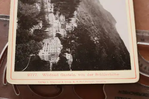 tolles altes Kabinettfoto  Souvenier - Wildbad Gastein