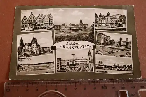 tolle alte Karte - Ansichten Frankfurt am Main 1959
