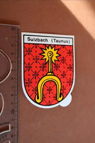 toller älterer Wappenaufkleber - Sulzbach  Taunus