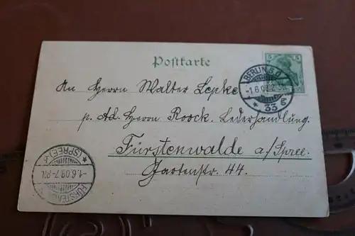tolle alte Künstlerkarte - Abend - WSE Berlin - 1908