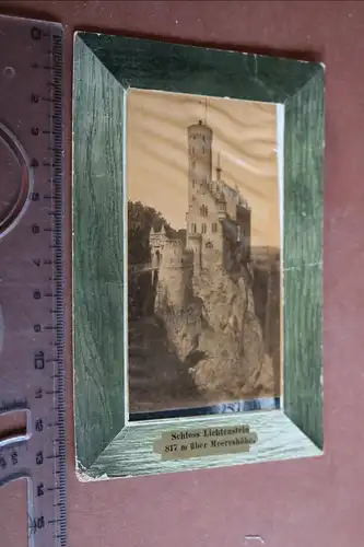 tolle alte Karte - Schloss Lichtenfels - mit Folie davor ?? 1907 
