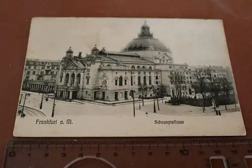 tolle alte Karte  Frankfurt am Main  Schauspielhaus 1900-1920 ??