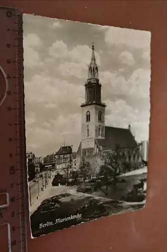 tolle alte Karte - Marienkirche - Berlin -  1958